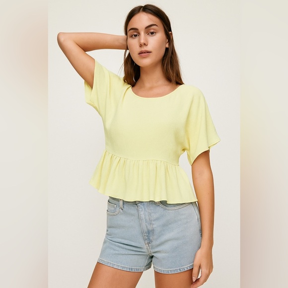 🩵2FOR$20 Wilfred Ruffle Pastel Top - Picture 1 of 7